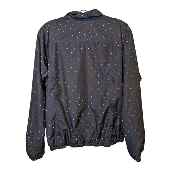 The North Face navy blue poka dot jacket/windbreaker. Women's size medium. - Picture 4 of 6